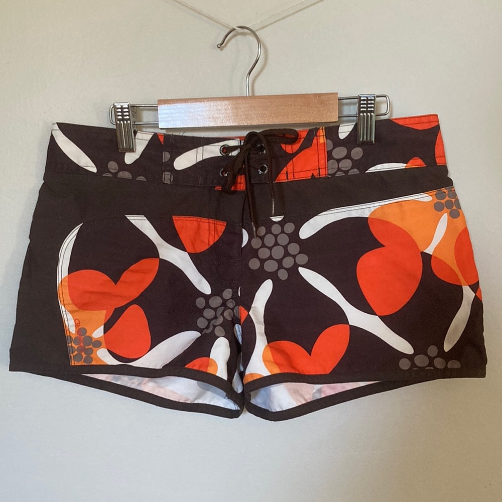70’s retro print board shorts